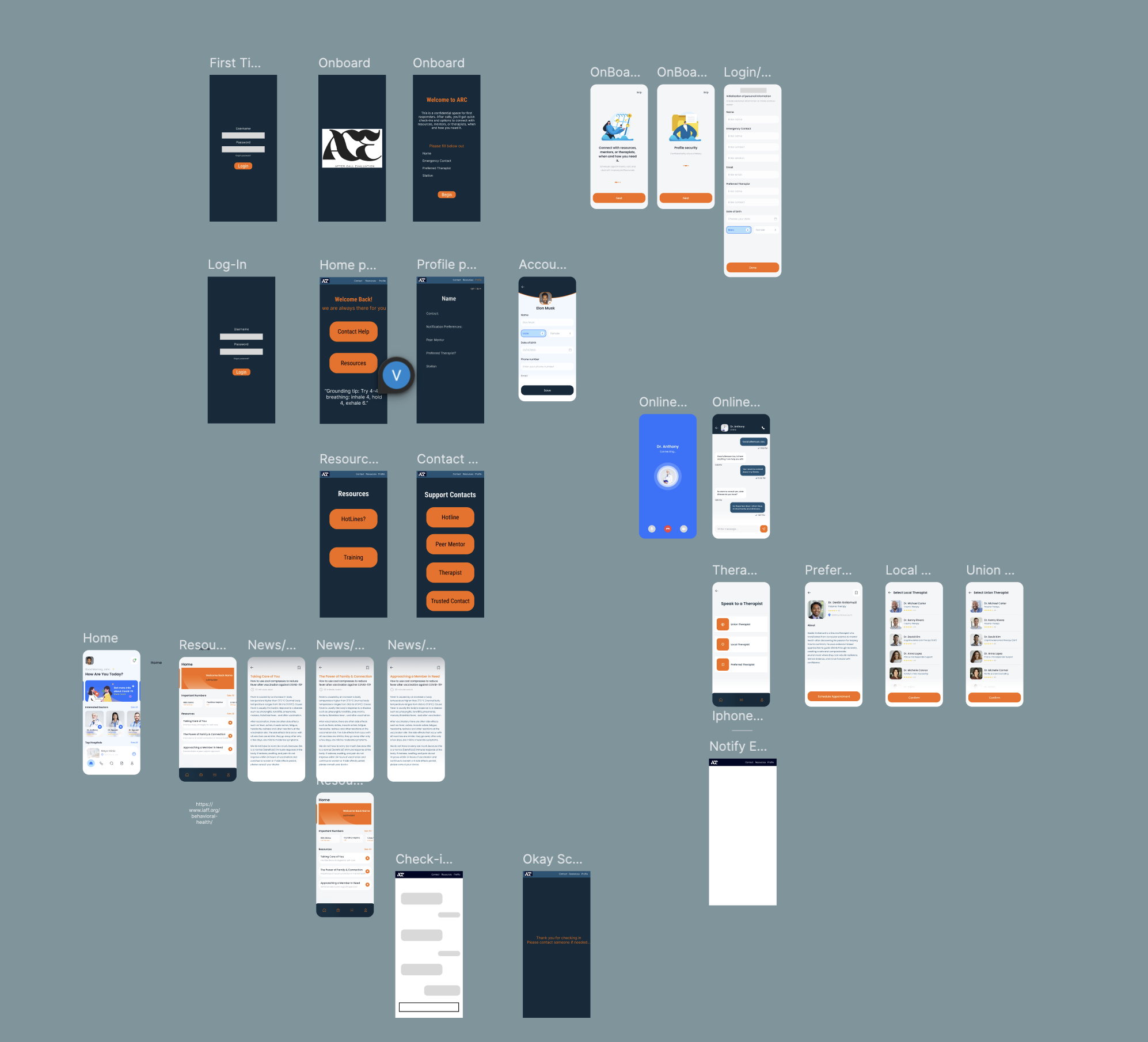 High fidelity UI designs